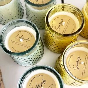 Natural Soy + Beeswax Candle Sunrise Oak Street Candles Lemon Citrus